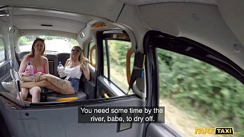 British Milfs Enjoy Wild Outdoor Threesome In Fake Taxi
