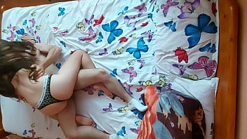 Young Couple Intimately Embracing – Aerial View