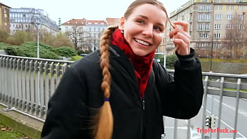 Fuck Deep Into Her Tight Pussy While Tugging On Her Sexy European Braids