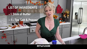 Blonde Stepmom Invites Stepson To Stuff Her Turkey