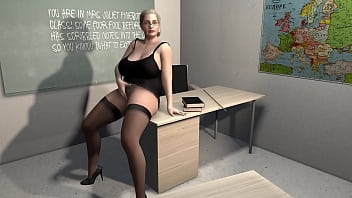 Teacher Caught Pleasuring Herself During Class.