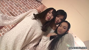 Three Stunning Asian Women Enjoying Passionate Pleasure