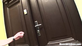 Mature Redhead Shop Owner Pleasured By Two Men