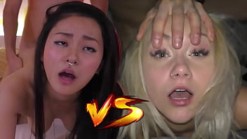 Naughty Asian Doll Vs. Slutty Czech Babe – Who Gets Your Hot Load? Starring Rae Lil Black & Marilyn Sugar