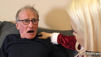 Grandpa Gives A Young Girl The Pounding Of Her Life And Fills Her Up