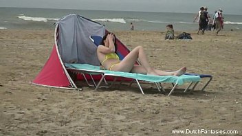 Sun-kissed Dutch Beauty Gets A Steamy Beachside Massage That Turns Into Wild Outdoor Passion