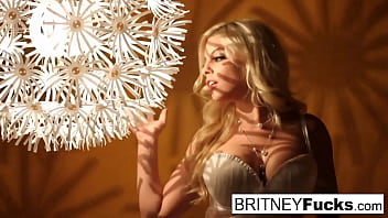A Sultry Bombshell With Golden Locks, Slowly Peeling Away Her Vintage Lingerie For A Private Show