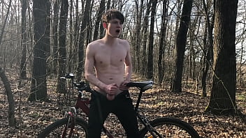 A Steamy Bike Ride Leads To A Wild Climax For A Horny Teen With A Big Surprise.