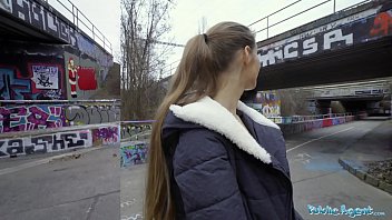 Public Agent Kinuski Gets Wild With A Huge Spanish Stud In A Steamy Tunnel Encounter