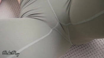 Filling My Step Sis’s Yoga Pants With A Warm Surprise Before She Hits The Gym