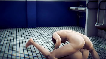 Venti’s Public Restroom Rendezvous: A Sissy Femboy’s Bareback Fantasy