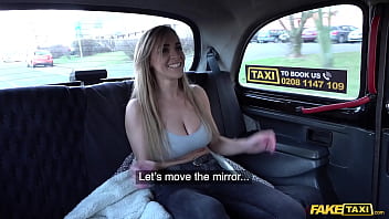Her Massive Natural Tits Jiggle Wildly With Every Thrust In The Back Of The Fake Taxi