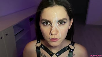 Sultry Brunette In A Harness Takes Me Deep, Riding Hard Until Her Gorgeous Face Is Glazed With Pleasure At 12:10.