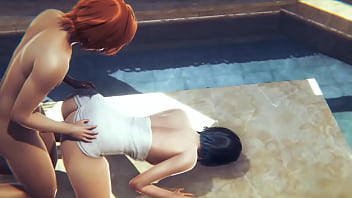 Venti Takes A Sissy Crossdresser For A Steamy Public Bath Scene In This Genshin Impact-inspired Manga Anime Game Fantasy