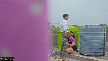 Rooftop Rendezvous Gets Steamy… But Be Careful Where You Finish