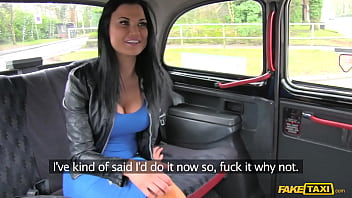 Blue Dress Business Babe Rides Cabbie’s Cock To A Shaking Climax